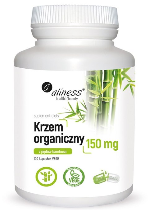 Organiczny Krzem z Pędów Bambusa (150 mg) (100 VEGE kapsułek)
