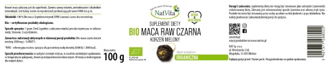Maca Czarna BIO RAW (100g)