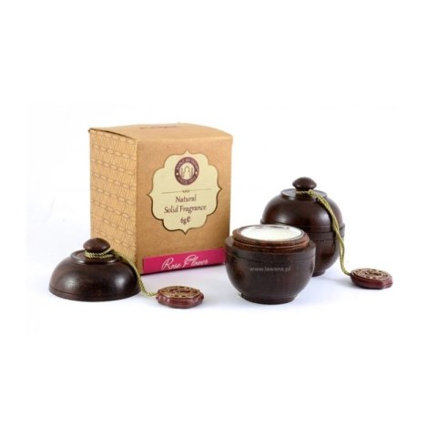 Naturalne perfumy w kremie (6g) | Szkatułka DREWNIANA - Rose