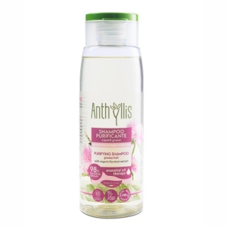 BIO Szampon oczyszczający do włosów przetłuszczających się, z Ekstraktem z łopianu | Anthyllis (300 ml)